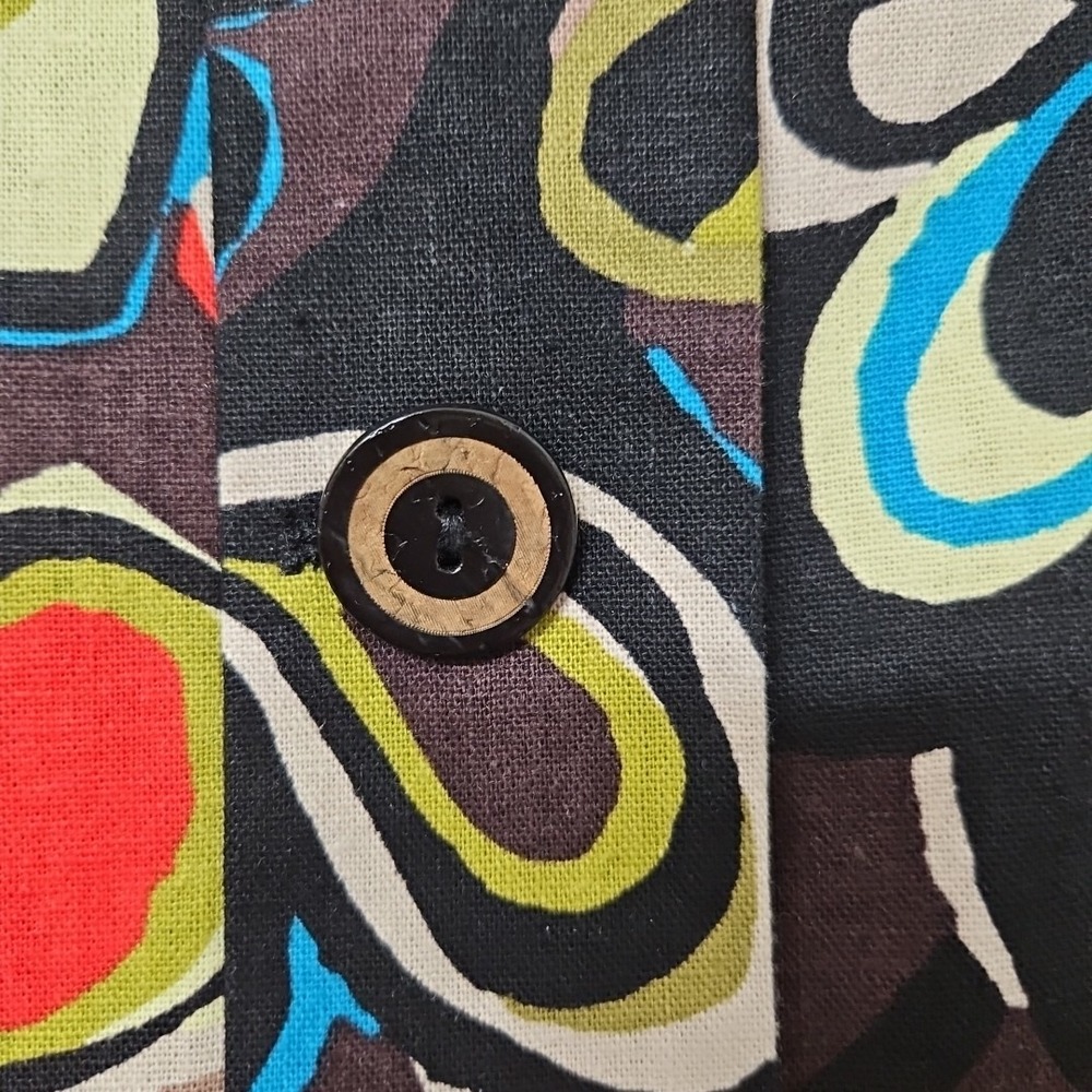 RQT Lightweight Linen Rayon Jacket Women's Sz Large Twee Artsy Hippie Retro - Picture 3 of 11